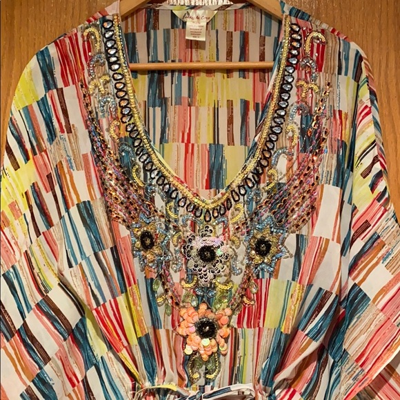 Beaded Beach Dress/coverup - Picture 3 of 4